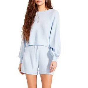 LOUNGE SHORTS SET LIGHT BLUE